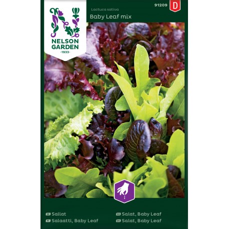 Sallat, blandning 'Baby Leaf' frö 1-pack