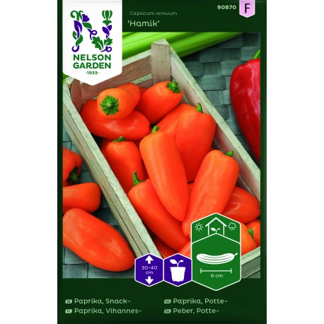 Paprika Snackpaprika 'Hamik' frö 1-pack