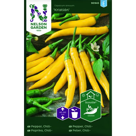 Chilipeppar 'Kristián' frö 1-pack