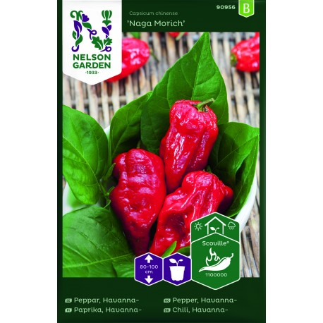 Havannapeppar 'Naga Morich' frö 1-pack